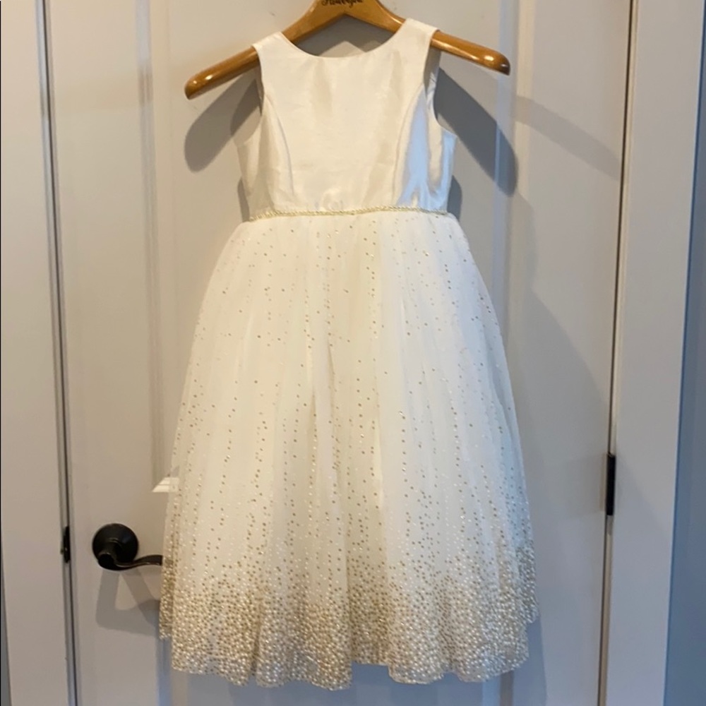 Off white flower girl dress